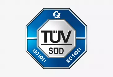 ISO 9001 und ISO 14001 Logo