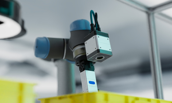 IDS 3D-Kamera Nion sichtet Material in einer Kiste