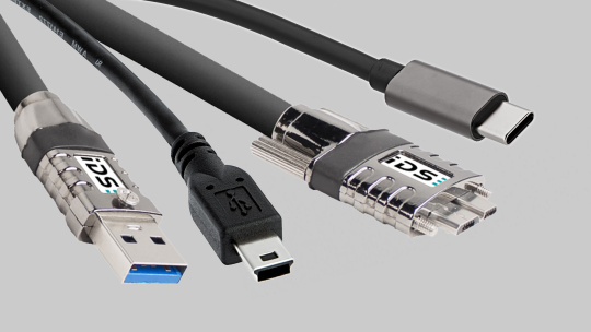 USB-Kabel mit verschiedenen USB-Steckertypen