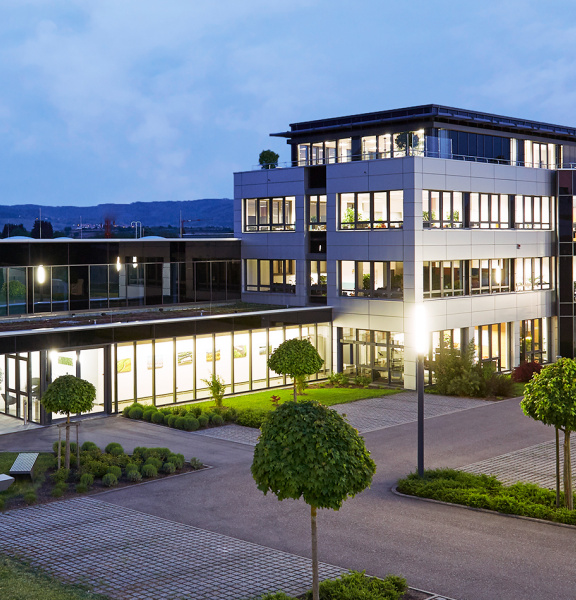 Stammsitz des führenden Bildverarbeitungsunternehmens IDS in Obersulm, Deutschland