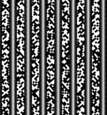 Zusätzliche Helligkeitsverläufe im FlexView2 Pattern unterstützen die optimierten Algorithmen bei der Tiefenerkennung ab etwa 5 Bilderpaaren. Für Single Shot Data sind die Streifen eher hinderlich.