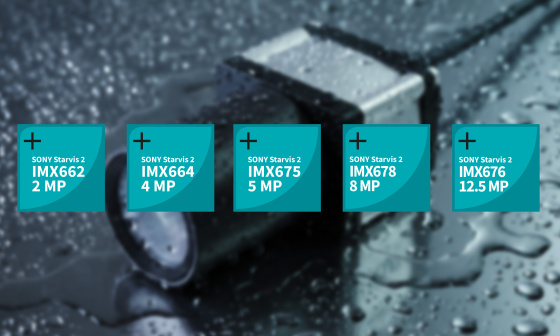 Industriekamera in spritzwasserexponierter Umgebung mit SONY Starvis‑2 Sensoroptionen