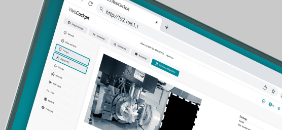 Screenshot von der IDS Software-Oberfläche WebCockpit