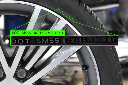 OCR der DOT-Nummer auf Autoreifen