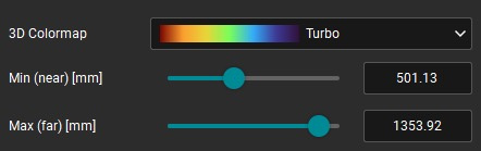 Diagramm 3D Colourmap mit Min-Max-Regler