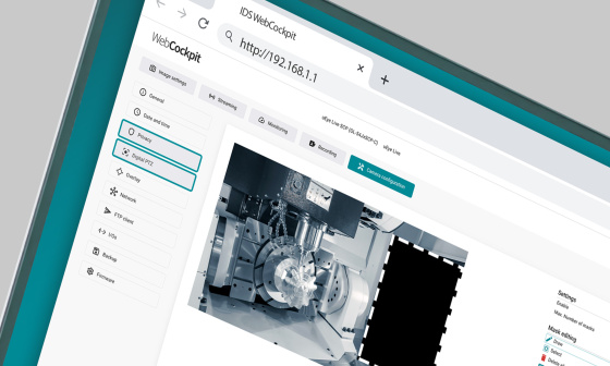Screenshot von der IDS Software-Oberfläche WebCockpit