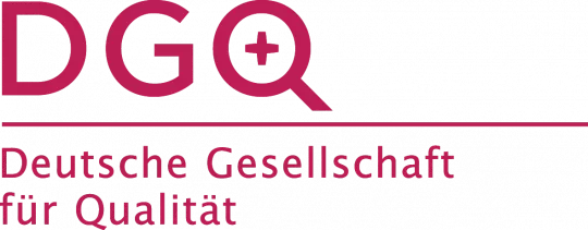 Das Logo der Deutschen Gesellschaft für Qualität (DGQ).