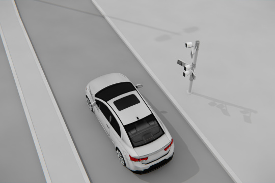 Auto passiert Adigo nPax-System