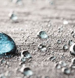 Wassertropfen als Nahaufnahme.