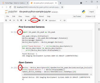IDS peak Python Sourcecode Sample