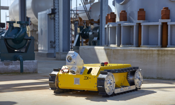 Inspektionsroboter mit der IDS Industriekamera USB 2 uEye LE