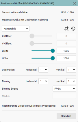 Auswahl der Binning-Engine