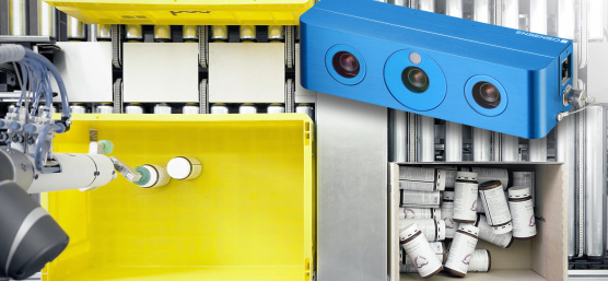 Robotiklösung mit Ensenso 3D-Kameras für die Einzelstück-Kommissionierung greift vollautomatisch unbekannte Objekte - ohne vorheriges Einlernen