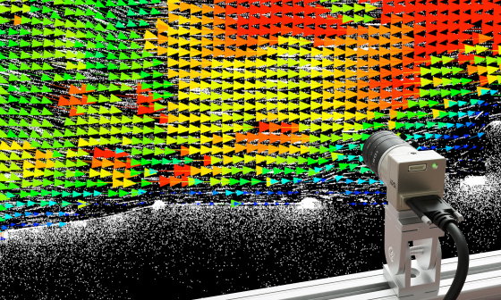 Strömungsdiagnostik mit Hilfe einer Event-based Kamera von IDS