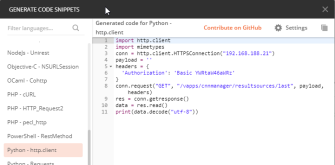 Generierter Code for Phyton in 11 Zeilen