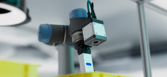 IDS 3D-Kamera Nion sichtet Material in einer Kiste
