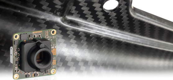 USB 3 uEye LE Kamera vor Verbund- oder Kompositwerkstoffe