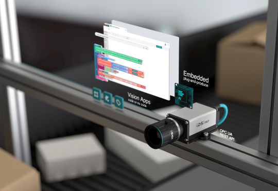 Das IDS NXT KI Kamera System besteht aus einfach verwendbaren Komponenten wie einem CNN Beschleuniger, Vision Apps und einem Web-basierten Block Editor.