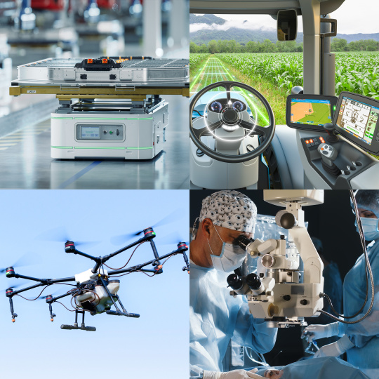 Autonome Systeme in Industrie, Landwirtschaft, Drohnenflug und Medizin