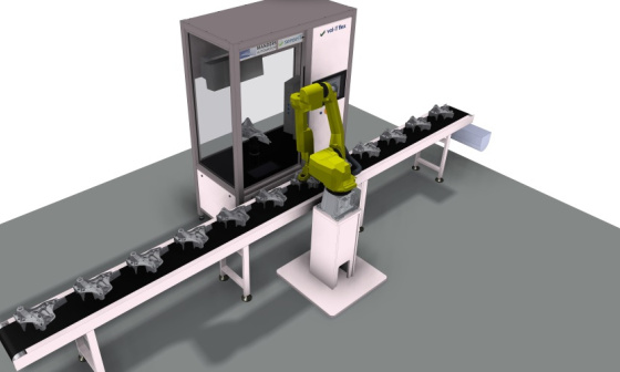 3D Inspektion für Inline-Bauteileprüfung mit Ensenso N35