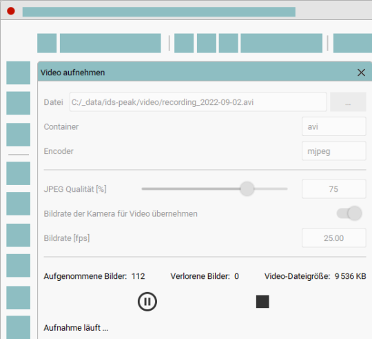 Dialog "Video aufnehmen"