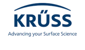 Logo Krüss samt Schriftzug Advancing your Surface Science.