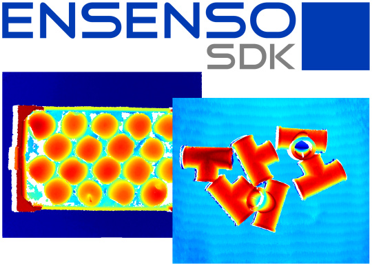 Ensenso SDK Bild mit Infrarotlicht.