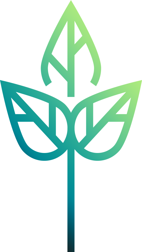 Blatt-Icon als Zeichen für Nachhaltigkeit & Ressourcenschonung